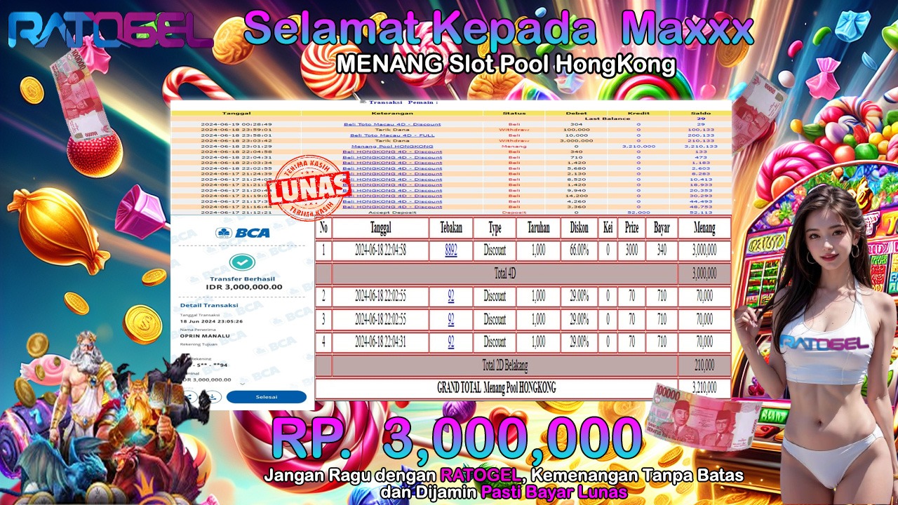 BUKTI JACKPOT TOGEL POOL HONGKONG TERPERCAYA DI INDONESIA