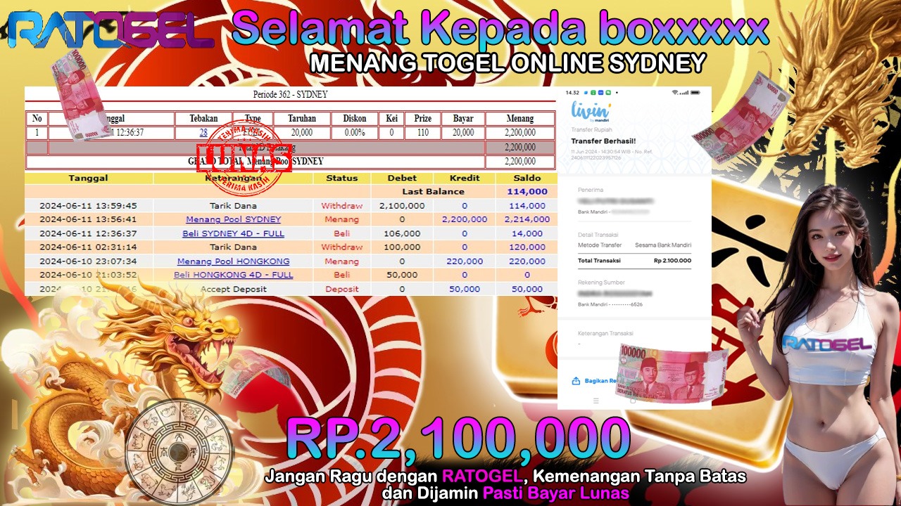 BUKTI JP TOGEL ONLINE POOL SYDNEY RATOGEL