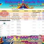 BUKTI JACKPOT SLOT TREASURES OF AZTEC TERPERCAYA DI INDONESIA TGL 04-07-2024