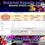 BUKTI JACKPOT SPEED LIVE BACCARAT 16 TERPERCAYA DI INDONESIA TGL 26-07-2024